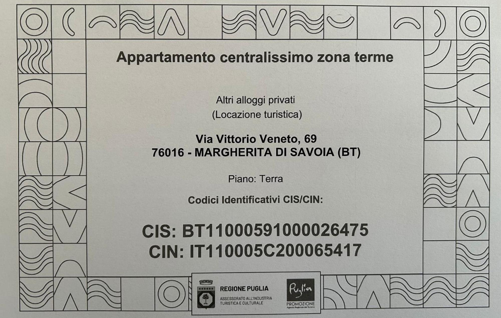 Appartamento Centralissimo Zona Terme Маргерита ди Савоя Екстериор снимка